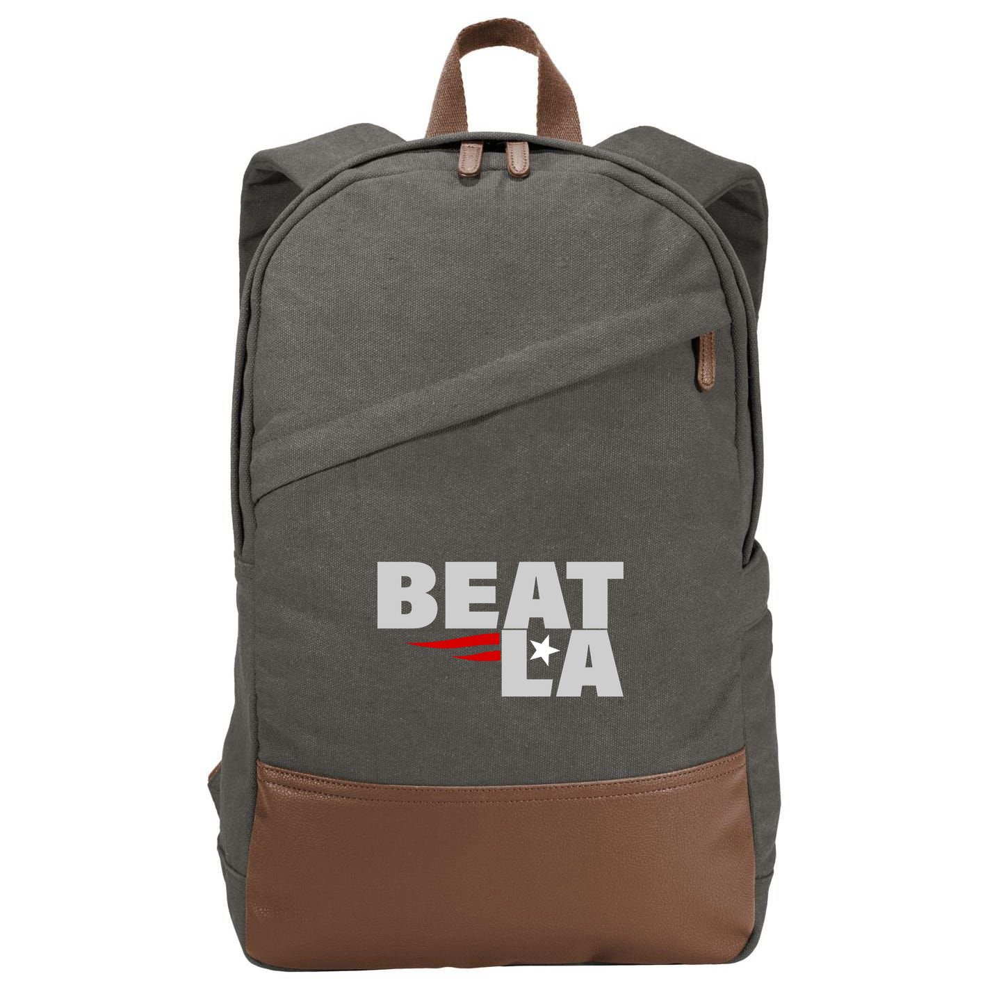 Patriots Beat LA Cotton Canvas Backpack