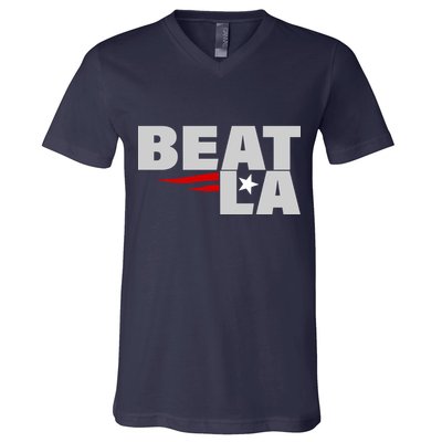 Patriots Beat LA V-Neck T-Shirt
