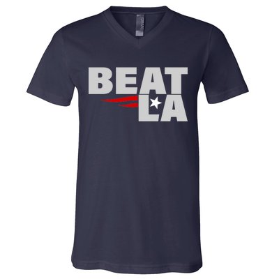 Patriots Beat LA V-Neck T-Shirt