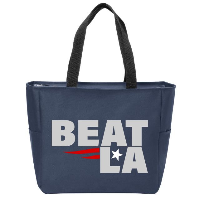 Patriots Beat LA Zip Tote Bag