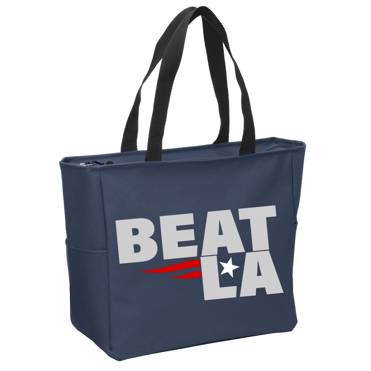 Patriots Beat LA Zip Tote Bag