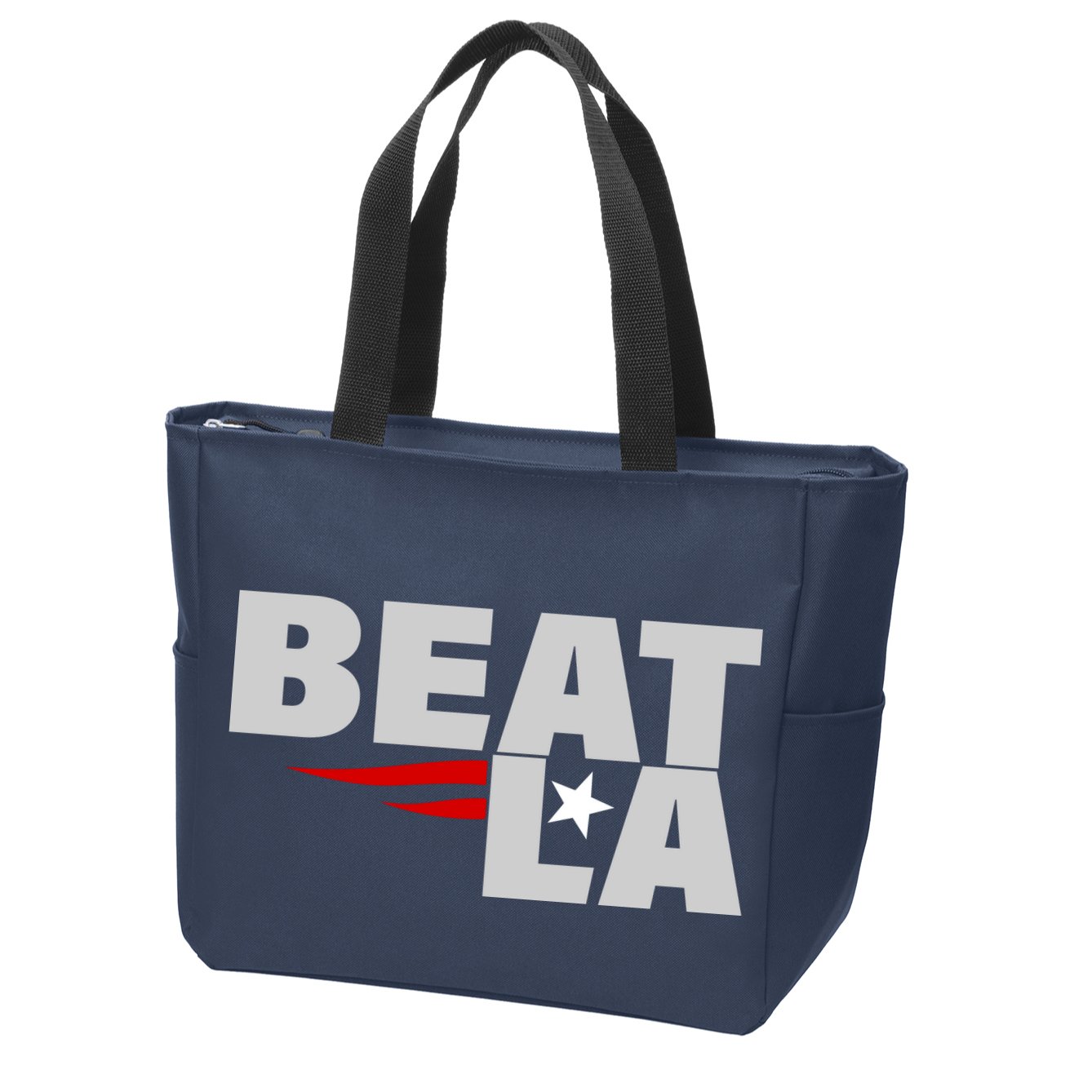 Patriots Beat LA Zip Tote Bag