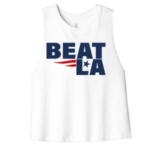 Patriots Beat LA Women's Racerback Cropped Tank