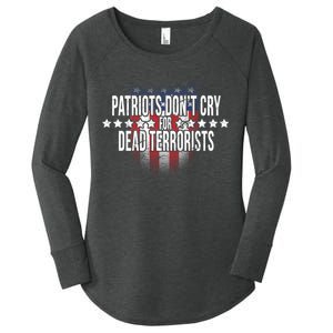 Patriots Don't Cry For Dead Terrorists Women's Perfect Tri Tunic Long Sleeve Shirt