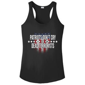 Patriots Don't Cry For Dead Terrorists Ladies PosiCharge Competitor Racerback Tank