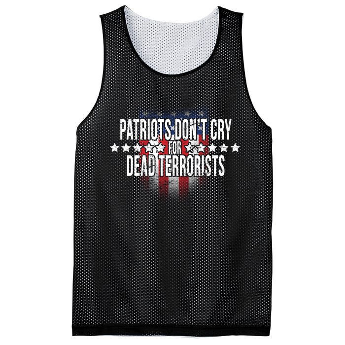 Patriots Don't Cry For Dead Terrorists Mesh Reversible Basketball Jersey Tank