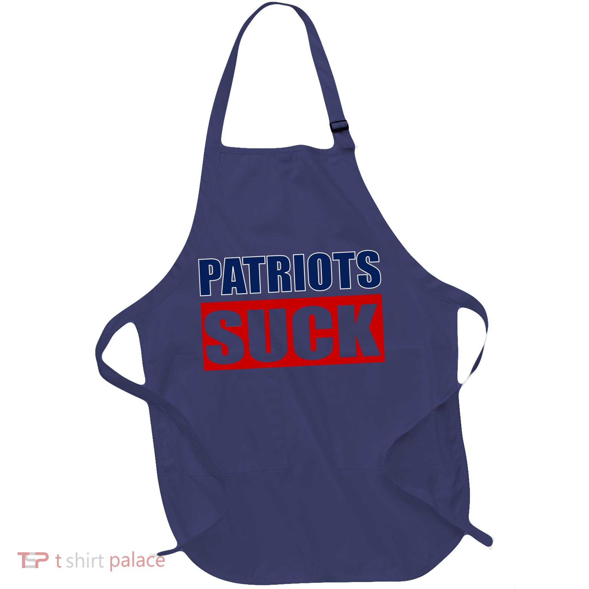 Patriots Suck - I Hate Patriots Full-Length Apron With Pockets