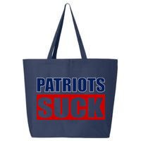 Patriots Suck - I Hate Patriots 25L Jumbo Tote