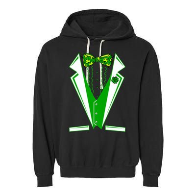 Patty Party Tuxedo Tux St Patrick's Day Garment-Dyed Fleece Hoodie