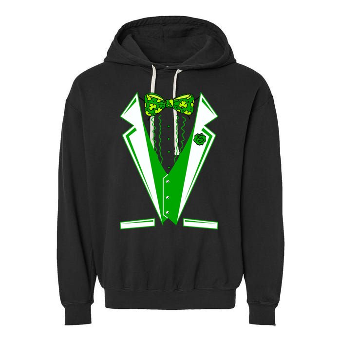 Patty Party Tuxedo Tux St Patrick's Day Garment-Dyed Fleece Hoodie