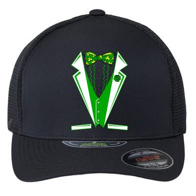 Patty Party Tuxedo Tux St Patrick's Day Flexfit Unipanel Trucker Cap