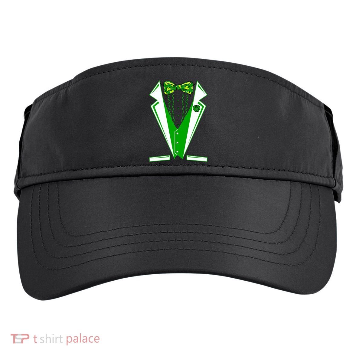 Patty Party Tuxedo Tux St Patrick's Day Adult Drive Performance Visor