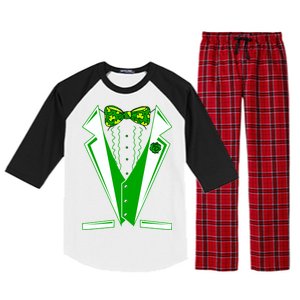 Patty Party Tuxedo Tux St Patrick's Day Raglan Sleeve Pajama Set