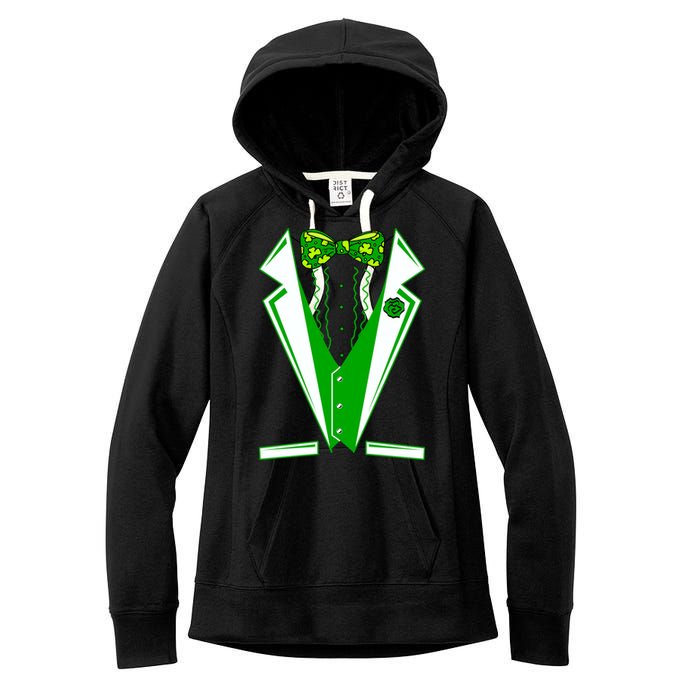 Patty Party Tuxedo Tux St Patrick's Day Women's Fleece Hoodie