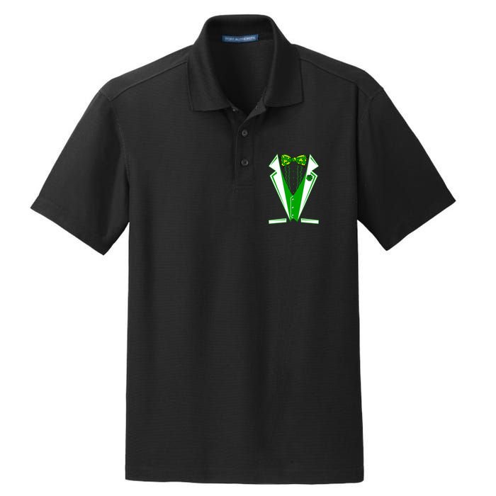 Patty Party Tuxedo Tux St Patrick's Day Dry Zone Grid Polo