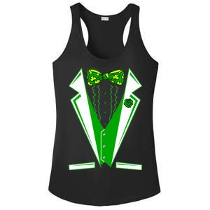 Patty Party Tuxedo Tux St Patrick's Day Ladies PosiCharge Competitor Racerback Tank