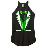 Patty Party Tuxedo Tux St Patrick's Day Women's Perfect Tri Rocker Tank