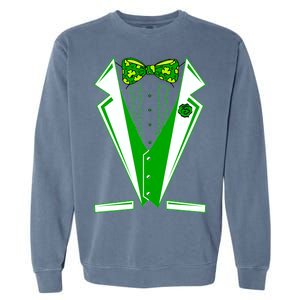 Patty Party Tuxedo Tux St Patrick's Day Garment-Dyed Sweatshirt