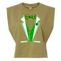 Patty Party Tuxedo Tux St Patrick's Day Garment-Dyed Women's Muscle Tee