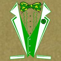 Patty Party Tuxedo Tux St Patrick's Day Garment-Dyed Women's Muscle Tee