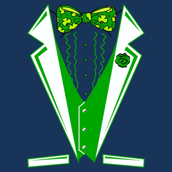 Patty Party Tuxedo Tux St Patrick's Day Garment-Dyed Heavyweight T-Shirt