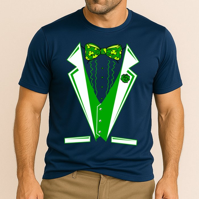 Patty Party Tuxedo Tux St Patrick's Day Cooling Performance Crew T-Shirt