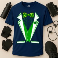 Patty Party Tuxedo Tux St Patrick's Day Cooling Performance Crew T-Shirt