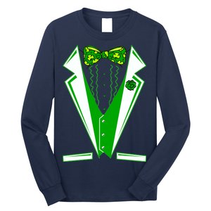 Patty Party Tuxedo Tux St Patrick's Day Long Sleeve Shirt