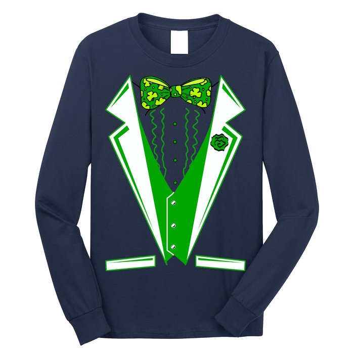 Patty Party Tuxedo Tux St Patrick's Day Long Sleeve Shirt