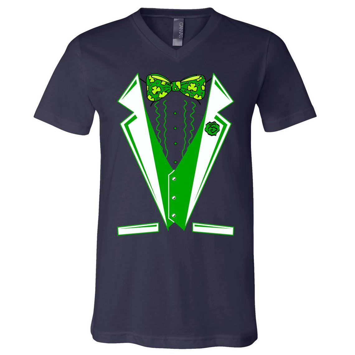 Patty Party Tuxedo Tux St Patrick's Day V-Neck T-Shirt
