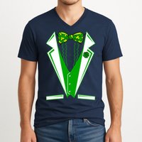 Patty Party Tuxedo Tux St Patrick's Day V-Neck T-Shirt