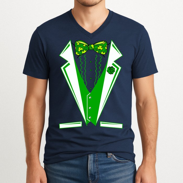 Patty Party Tuxedo Tux St Patrick's Day V-Neck T-Shirt