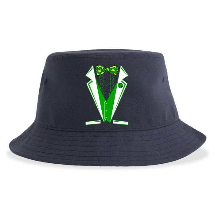 Patty Party Tuxedo Tux St Patrick's Day Sustainable Bucket Hat