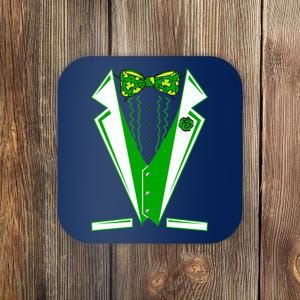 Patty Party Tuxedo Tux St Patrick's Day Coaster