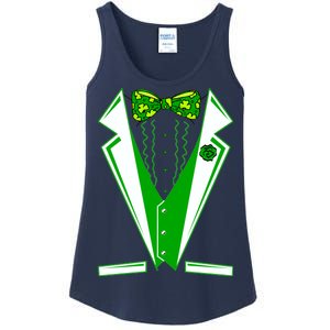 Patty Party Tuxedo Tux St Patrick's Day Ladies Essential Tank