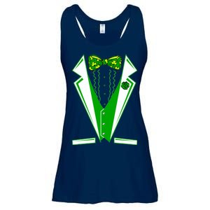 Patty Party Tuxedo Tux St Patrick's Day Ladies Essential Flowy Tank