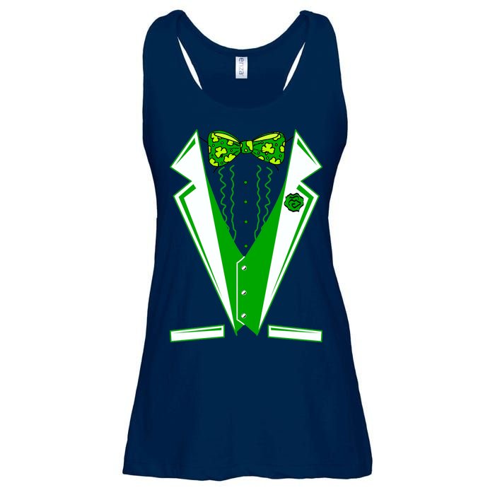 Patty Party Tuxedo Tux St Patrick's Day Ladies Essential Flowy Tank