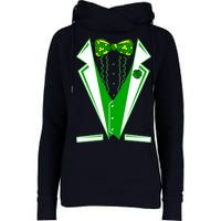 Patty Party Tuxedo Tux St Patrick's Day Womens Funnel Neck Pullover Hood