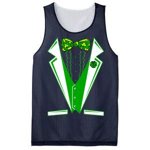 Patty Party Tuxedo Tux St Patrick's Day Mesh Reversible Basketball Jersey Tank