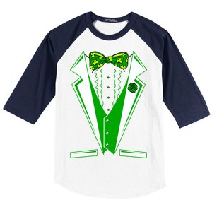 Patty Party Tuxedo Tux St Patrick's Day Baseball Sleeve Shirt