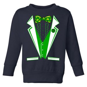 Patty Party Tuxedo Tux St Patrick's Day Toddler Sweatshirt