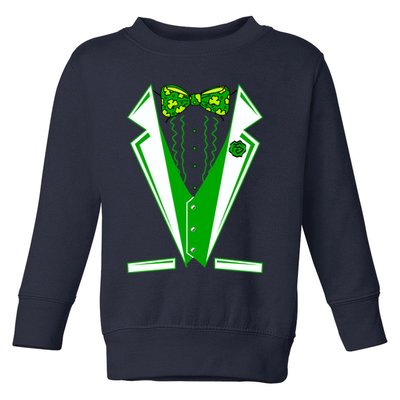 Patty Party Tuxedo Tux St Patrick's Day Toddler Sweatshirt