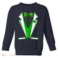 Patty Party Tuxedo Tux St Patrick's Day Toddler Sweatshirt