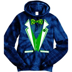 Patty Party Tuxedo Tux St Patrick's Day Tie Dye Hoodie