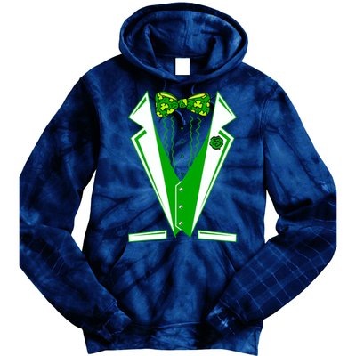 Patty Party Tuxedo Tux St Patrick's Day Tie Dye Hoodie
