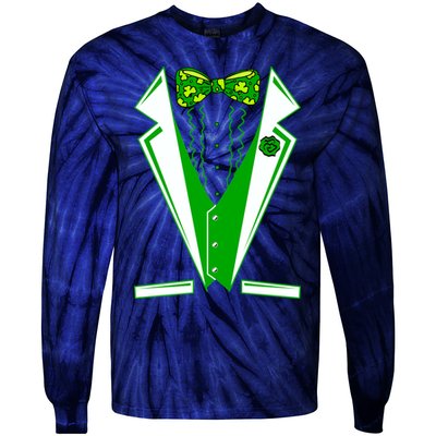 Patty Party Tuxedo Tux St Patrick's Day Tie-Dye Long Sleeve Shirt