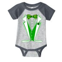 Patty Party Tuxedo Tux St Patrick's Day Infant Baby Jersey Bodysuit