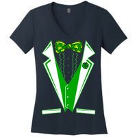 Patty Party Tuxedo Tux St Patrick's Day Women's V-Neck T-Shirt