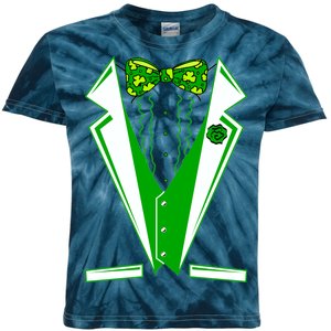 Patty Party Tuxedo Tux St Patrick's Day Kids Tie-Dye T-Shirt