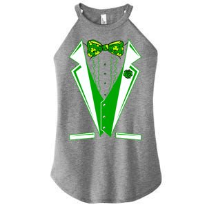 Patty Party Tuxedo Tux St Patrick's Day Women's Perfect Tri Rocker Tank